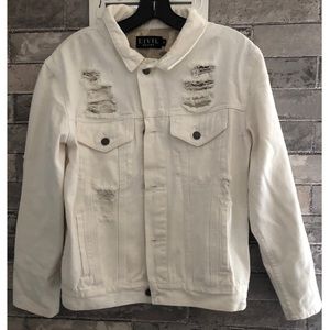 Civil Regime Men’s White Denim Jacket